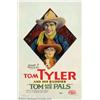 Image 1 : Tom and His Pals (FBO, 1926). One Sheet (27" X 41"). Tom Tyler was one of the most durable stars...