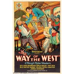 Way of the West (Superior Talking Pictures, 1934). One Sheet (27" X 41") This poster is the reaso...