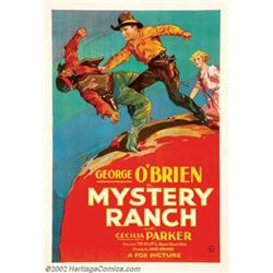 Mystery Ranch (Fox, 1932). One Sheet (27" X 41"). Fox produced some beautiful stone-litho style p...