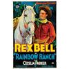 Image 1 : Rainbow Ranch (Monogram, 1933). One Sheet (27" X 41"). Rex Bell rides to the rescue of Rainbow Ra...