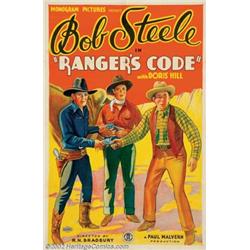 Ranger's Code (Monogram, 1933). One Sheet (27" X 41") In the late 1920's FBO Studios, the distrib...