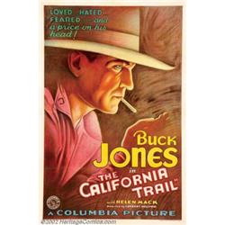 California Trail (Columbia, 1933). One Sheet (27" X 41") Very Fine on Linen.  Important notice: W...