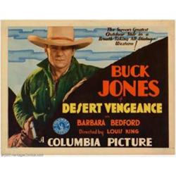 Desert Vengeance (Columbia, 1931). Title Lobby Card (11" X 14"). Very Fine+.  Important notice: W...