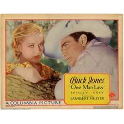 One Man Law (Columbia, 1932). Title Lobby Card (11" X 14"). Fine-.  Important notice: We expect t...