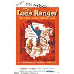 Lone Ranger, The (Warner Brothers, 1956). One Sheet (27" X 41") Clayton Moore became synonymous w...