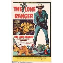 Lone Ranger and the Lost City of Gold, The (United Artists, 1958). One Sheet (27  X 41 ).  Hi Yo,...
