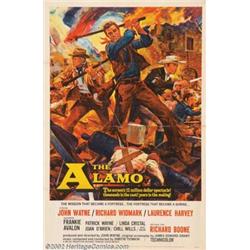 The Alamo (Untied Artists, 1960). One Sheet (27" X 41"). John Wayne made his directorial debut in...