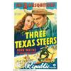 Image 1 : Three Texas Steers (Republic, 1939). One Sheet (27" X 41"). As John Wayne's final years making B...
