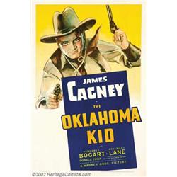 The Oklahoma Kid (Warner Brothers, 1939). One Sheet (27" X 41"). Pistol packin' James Cagney and...