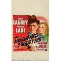 Roaring Twenties (Warner Books, 1939). Window Card (14" X 22"). Thompson sub-machine guns spew le...