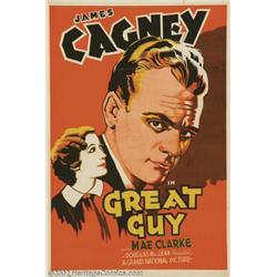 Great Guy (Grand National, 1936). One Sheet (27" X 41"). James Cagney broke off his contract with...