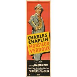 Monsieur Verdoux (United Artists, 1947). British Door Panel (20" X 60") Stone litho style full-le...