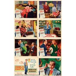 Monsieur Verdoux Group Lot (United Artists, 1947). Lobby Card Set (11" X 14"); Danish One Sheet (...