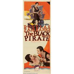Black Pirate, The (United Artists, 1926). Insert (14" X 36"). Douglas Fairbanks performed some of...