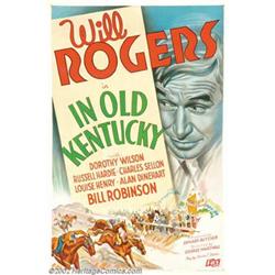 In Old Kentucky (Fox, 1935). One Sheet (27" X 41") This film was to be the great Will Rogers's la...