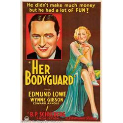 Her Bodyguard (Paramount, 1933). One Sheet (27" X41") This wonderful stone-litho style poster was...