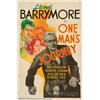 Image 1 : One Man's Journey (RKO, 1933). One Sheet (27" X 41") RKO Studio put a good deal of money into thi...