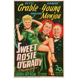 Sweet Rosie O'Grady (20th Century Fox, 1943). One Sheet (27" X 41") Lovely stone-litho style post...