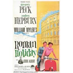 Roman Holiday (Paramount, 1953). International Reissue One Sheet (27" X 41"). This wonderful roma...