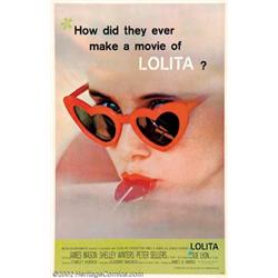 Lolita (MGM, 1962). One Sheet (27" X 41"). Fine on Linen.  Important notice: We expect to be auct...