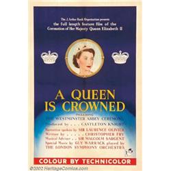 Queen is Crowned, A (Rank, 1953). British One Sheet. This is the country-of-origin poster for the...