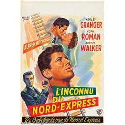Strangers on a Train (Warner Brothers, 1951). Belgium (14  X 22 ). Positively one of the best fil...