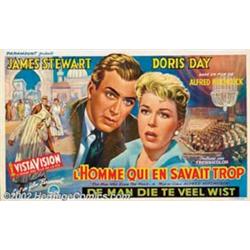 Man Who Knew Too Much, The (Paramount, 1956). Belgian (21.5" X 13"). This film has the distinctio...