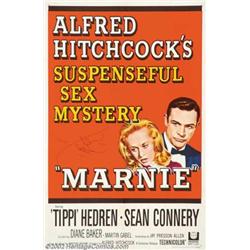 Marnie (Universal, 1964). One Sheet (27" X 41"). Alfred Hitchcock cast his leading lady from "The...