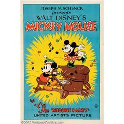 Whoopee Party (United Artists, 1932). One Sheet (27" X 41). In the summer of 1932, Disney changed...