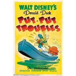 Put-Put Troubles (RKO, 1940). One Sheet (27" X 41"). Carl Barks is credited with writing this sho...