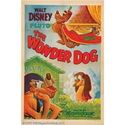 Wonder Dog (RKO, 1950). One Sheet (27" X 41") Charles "Nick" Nichols, a former staff animator pro...