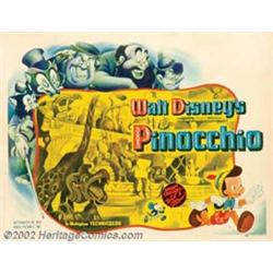 Pinocchio (RKO, 1940). Half Sheet (22" X 28") Style B. Pinocchio and Jiminy Crickett are off on a...