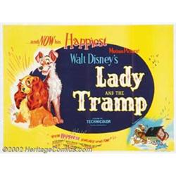 Lady and the Tramp (Disney, 1955). British Quad (30" X 40") One of Disney's more charming animate...