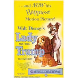Lady and the Tramp (Buena Vista, 1955). One Sheet (27" X 41"). Very Good+.  Important notice: We...