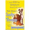 Image 1 : Lady and the Tramp (Buena Vista, 1955). One Sheet (27" X 41"). Very Good+.  Important notice: We...
