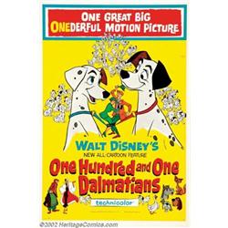One Hundred and One Dalmatians (Buena Vista, 1961). One Sheet (27" X 41"). Very Fine on Linen.  I...