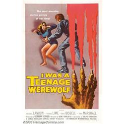 I Was a Teenage Werewolf (AIP, 1957). One Sheet (27" X 41"). Michael Landon of "Bonanza" and "Lit...