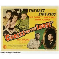 Ghosts on the Loose (Monogram, 1943). Title Lobby Card (11" X 14"). At the time of this film, the...
