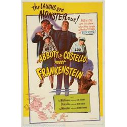 Abbott and Costello Meet Frankenstein (Realart, R-1956). One Sheet (27" X 41"). The ghouls were a...