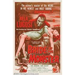 Bride of the Monster, The (Filmakers Releasing Organization, 1956). One Sheet (27" X 41"). Ed Woo...