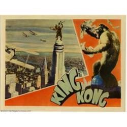 King Kong (RKO, 1933). Lobby Card (11" X 14"). "Kong! The Eighth Wonder of the World" (as he was...