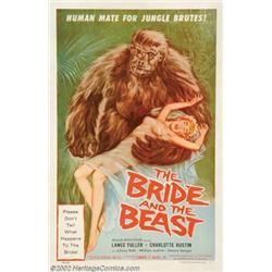 Bride and the Beast, The (Allied Artists, 1958). One Sheet (27" X 41"). This film's only claim to...