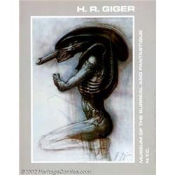 Alien (1981) Gallery Exhibition Poster (22"x28"). H. R. Giger has signed this amazing poster, for...