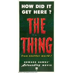 The Thing From Another World (RKO, 1951). Three Sheet (41" X 81") Always on the top ten list of a...