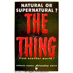The Thing From Another World (RKO, 1951). One Sheet (27" X 41"). Although the film lists the dire...