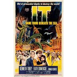 It Came From Beneath the Sea (Columbia, 1955). One Sheet (27  X 41 ). A giant six-arm octopus wre...