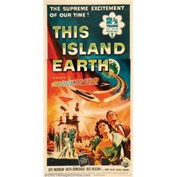 This Island Earth (Universal, 1955). Three Sheet (41" X 81"). Earth's scientist are lured by alie...