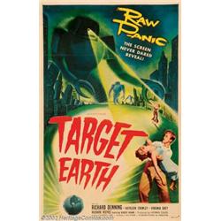 Target Earth (Allied Artists, 1954). One Sheet (27" X 41"). Very Fine on Linen.  Important notice...