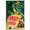 Image 1 : Target Earth (Allied Artists, 1954). One Sheet (27" X 41"). Very Fine on Linen.  Important notice...