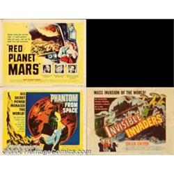 Science Fiction Title Cards (1952). (3) Title Cards (11" X 14"). Offered in this lot are three ti...